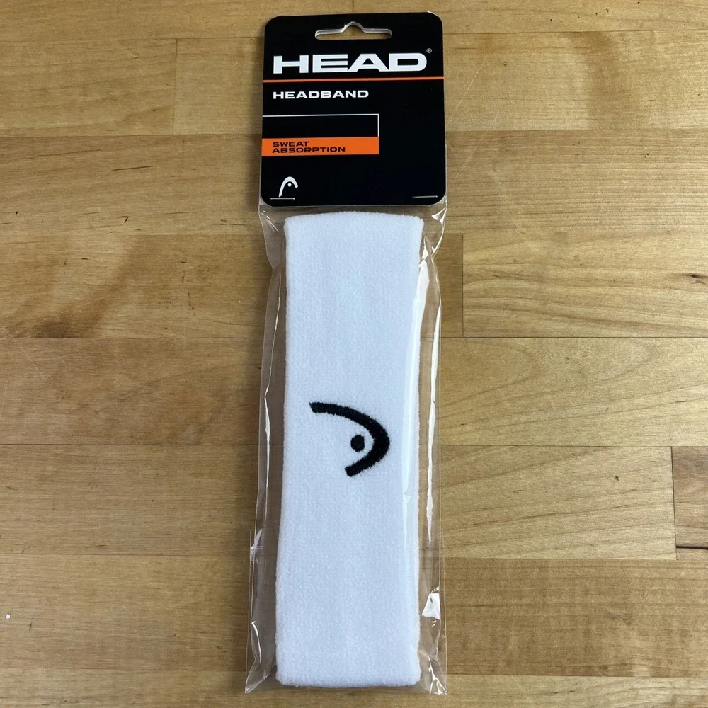 HEAD SWEAT ABSORPTION Tennis Headband Sweatband White OSFM NEW